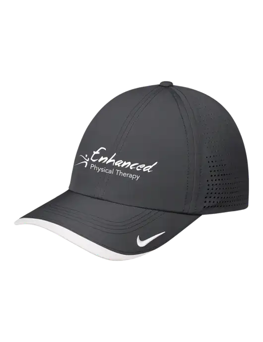 Nike Dark Grey/White Dri-FIT Perforated Performance Cap w/Enhanced Logo