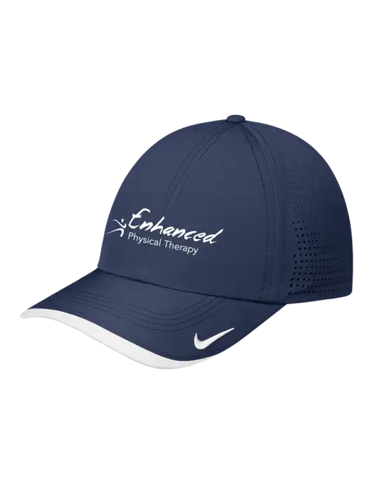 Nike Navy/White Dri-FIT Perforated Performance Cap w/Enhanced Logo
