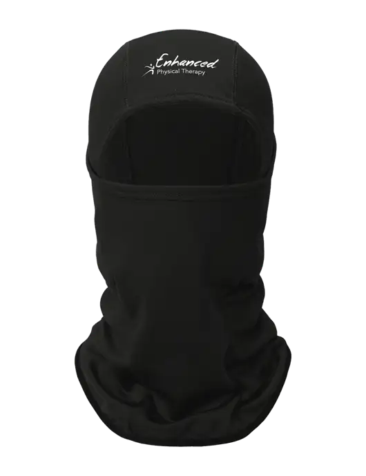 Black CornerStone Smooth Fleece Face Mask w/Enhanced Logo