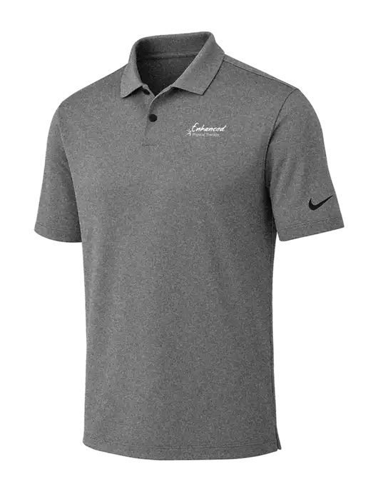 Nike Dark Grey Heather Dri-FIT Vapor Polo w/Enhanced Logo