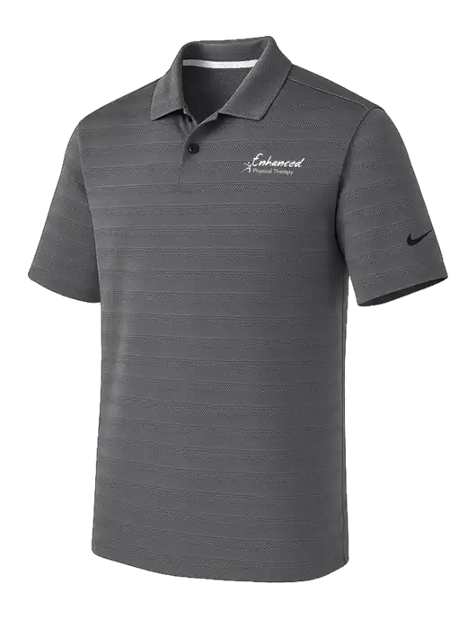 Nike Dark Medium Grey Dri-FIT Vapor Jacquard Polo w/Enhanced Logo
