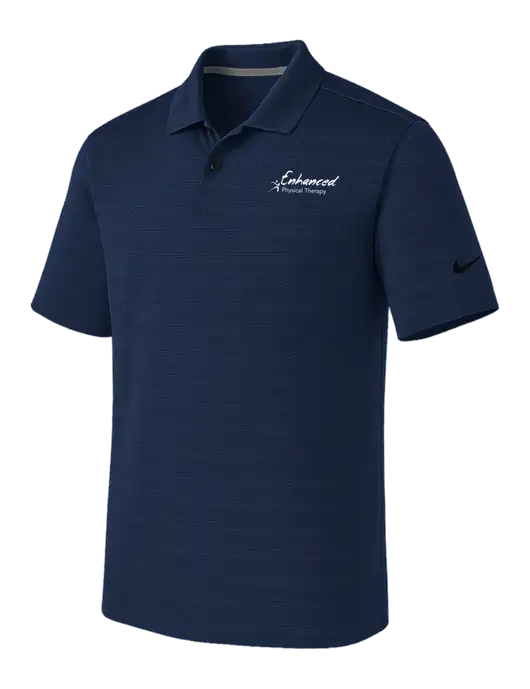 Nike Navy Dri-FIT Vapor Jacquard Polo w/Enhanced Logo