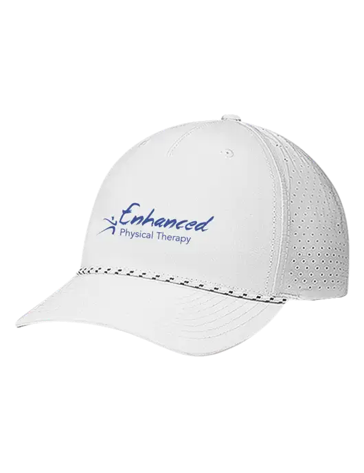 Richardson Laser Perf Performance White/White-Black Rope Cap w/Enhanced Logo