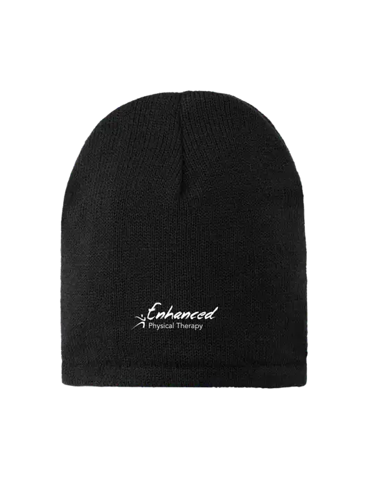 Black Fleece-Lined Beanie Cap w/Enhanced Logo