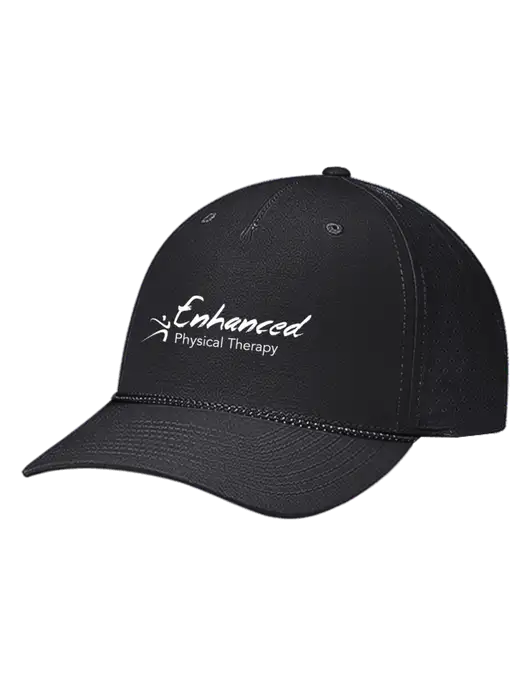 Richardson Laser Perf Performance Black/Black-Grey Rope Cap w/Enhanced Logo