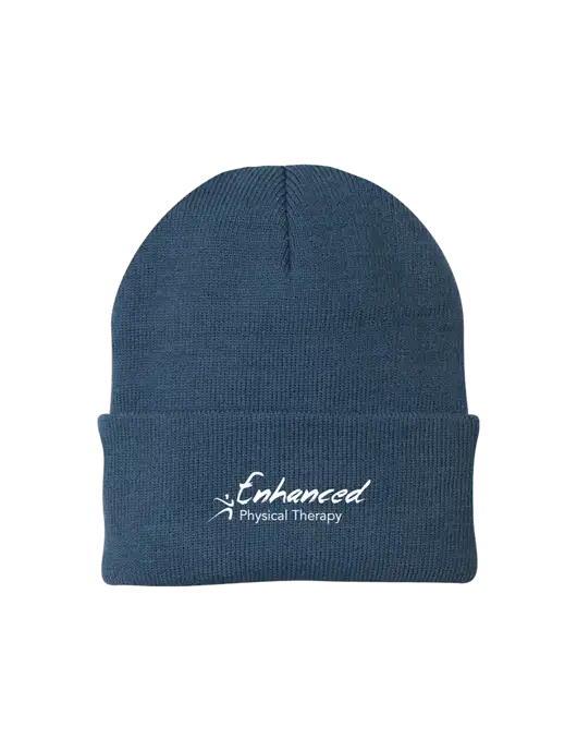 Dark Slate Knit Cap w/Enhanced Logo