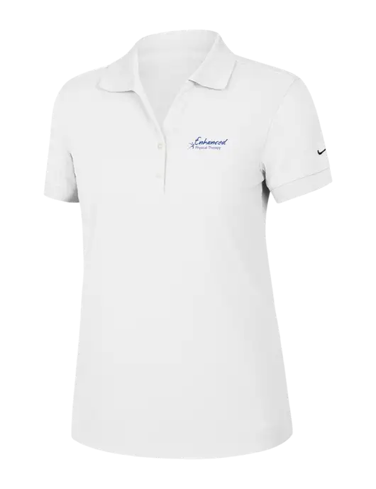 Nike Womens Dri-FIT Classic White Polo w/Enhanced Logo