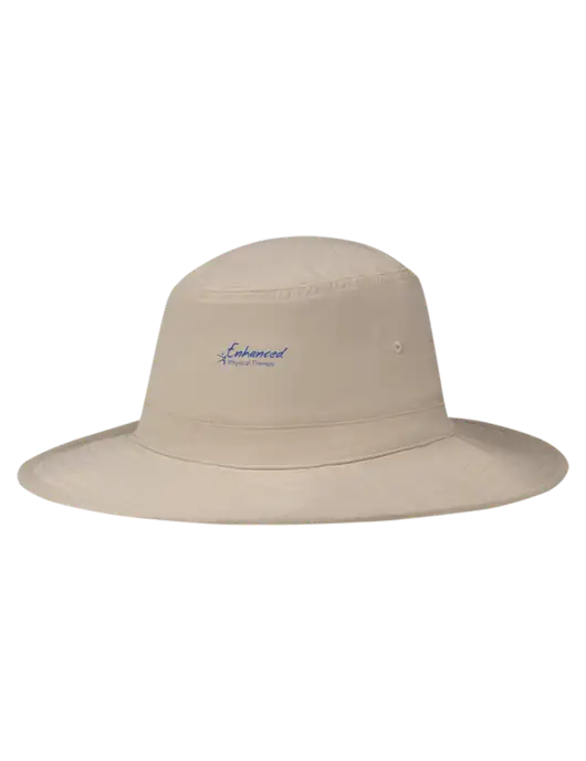 Tan Booney Sun Hat w/Enhanced Logo