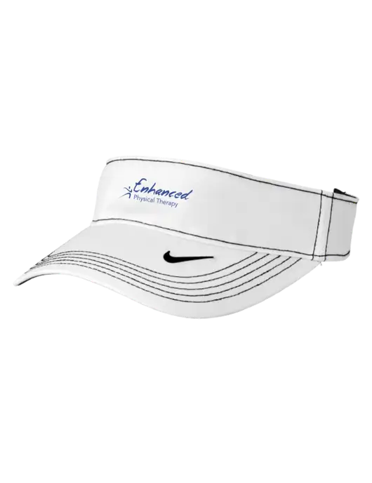 Nike White Dri-FIT Ace Visor w/Enhanced Logo