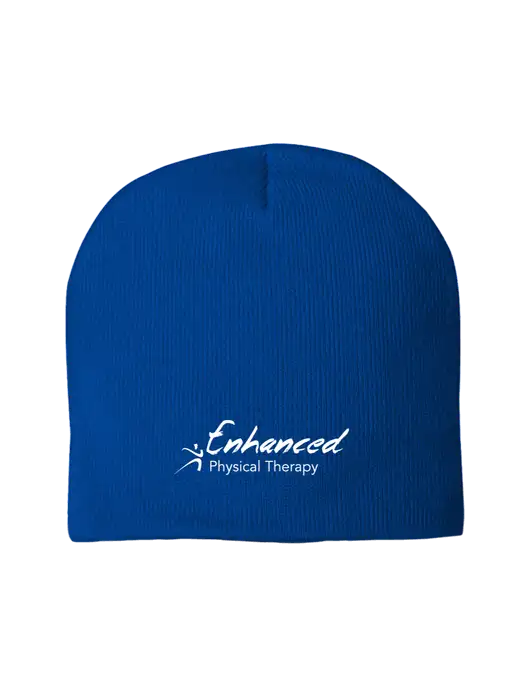 Solid Royal Element Knit Beanie w/Enhanced Logo