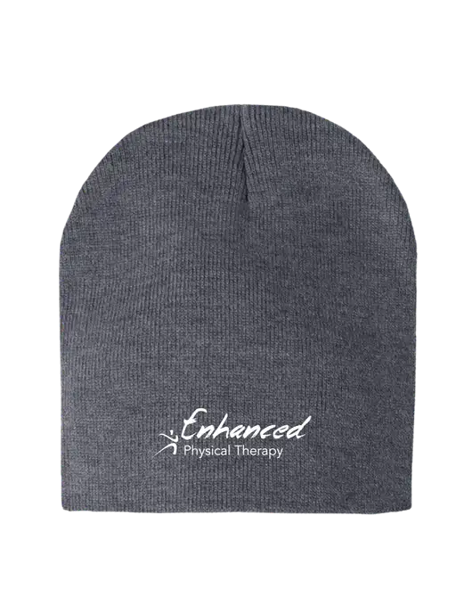 Dark Grey Heather Element Knit Beanie w/Enhanced Logo