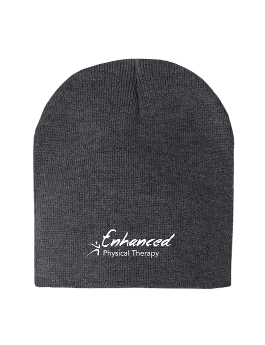 Charcoal Heather Element Knit Beanie w/Enhanced Logo