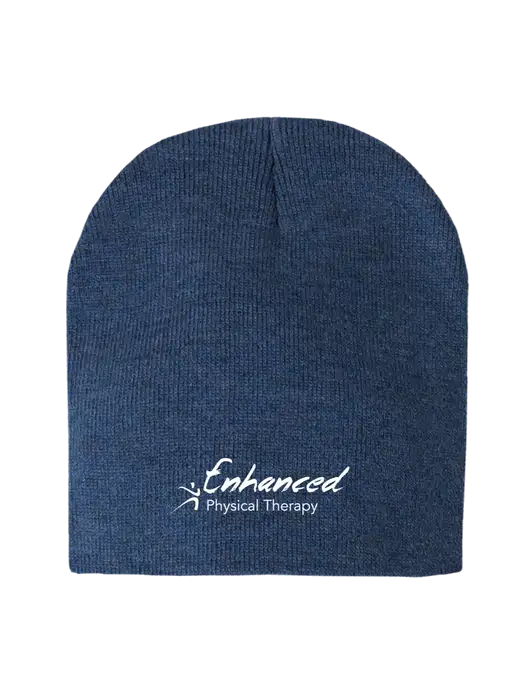 Dark Royal Heather Element Knit Beanie w/Enhanced Logo