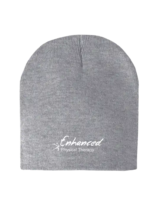 Light Grey Heather Element Knit Beanie w/Enhanced Logo