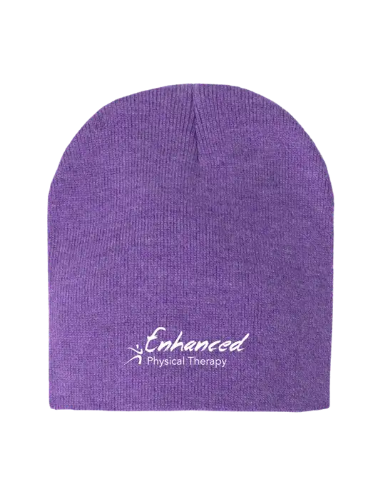 Purple Heather Element Knit Beanie w/Enhanced Logo